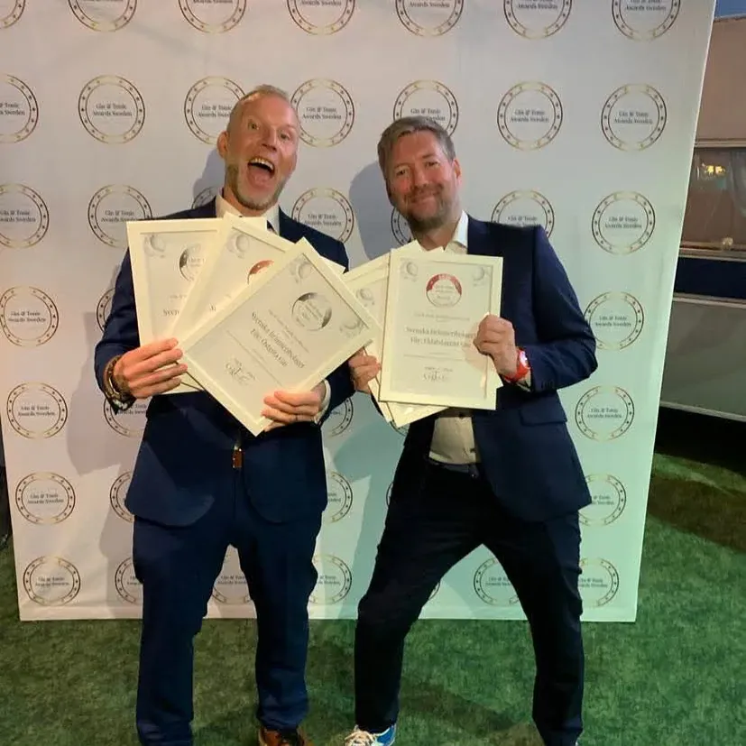 Bränneribolaget med diplom från Svenska Gin & Tonic Awards